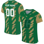 custom charlotte 49ers stripe block green jersey best selling