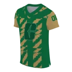 custom charlotte 49ers stripe block green jersey best selling