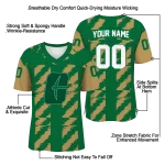 custom charlotte 49ers stripe block green jersey best selling