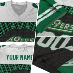custom charlotte 49ers tire arrows green black white jersey best selling