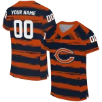custom chicago bears art stripe blue jersey best selling