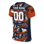 custom chicago bears camo shatter blue jersey best selling