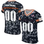 custom chicago bears camouflage abstract blue jersey best selling