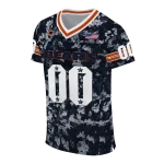 custom chicago bears camouflage abstract blue jersey best selling