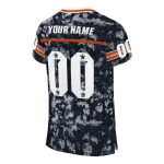 custom chicago bears camouflage abstract blue jersey best selling