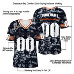 custom chicago bears camouflage abstract blue jersey best selling