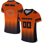 custom chicago bears halftone sweep orange black jersey best selling