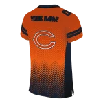 custom chicago bears halftone sweep orange black jersey best selling