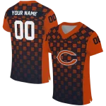 custom chicago bears stacked rectangle blue jersey best selling