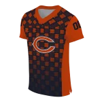 custom chicago bears stacked rectangle blue jersey best selling