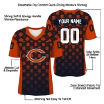 custom chicago bears stacked rectangle blue jersey best selling