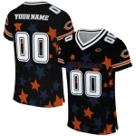 custom chicago bears star cluster black jersey best selling