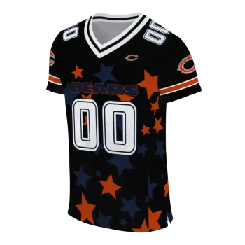 custom chicago bears star cluster black jersey fashion forward