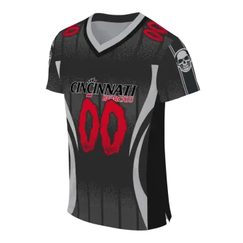 custom cincinnati bearcats dynamic dots black jersey fashion forward