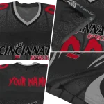 custom cincinnati bearcats dynamic dots black jersey best selling