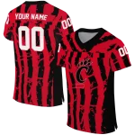custom cincinnati bearcats stripe splatter red jersey best selling