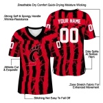 custom cincinnati bearcats stripe splatter red jersey best selling