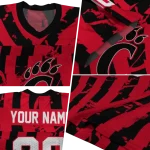 custom cincinnati bearcats stripe splatter red jersey best selling