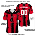 custom cincinnati bearcats striped texture red jersey best selling
