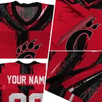custom cincinnati bearcats striped texture red jersey best selling