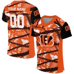 custom cincinnati bengals camo shatter orange jersey best selling