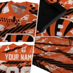 custom cincinnati bengals camo shatter orange jersey best selling