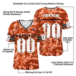 custom cincinnati bengals camouflage abstract orange jersey best selling