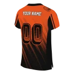 custom cincinnati bengals halftone fade orange black jersey best selling