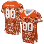 custom cincinnati bengals mirrored pattern orange jersey best selling