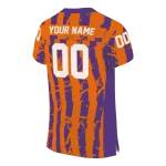 custom clemson tigers stripe splatter orange jersey best selling