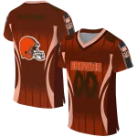 custom cleveland browns dynamic dots orange jersey best selling