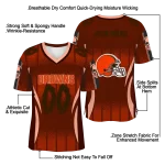 custom cleveland browns dynamic dots orange jersey best selling