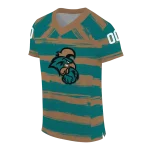 custom coastal carolina chanticleers art stripe green jersey best selling