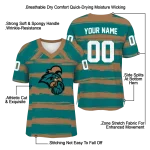custom coastal carolina chanticleers art stripe green jersey best selling