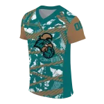 custom coastal carolina chanticleers camo shatter green jersey best selling