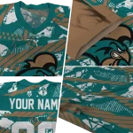 custom coastal carolina chanticleers camo shatter green jersey best selling
