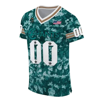 custom coastal carolina chanticleers camouflage abstract green jersey fashion forward