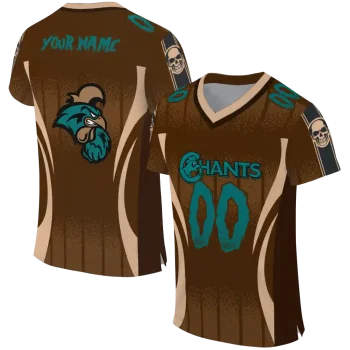 custom coastal carolina chanticleers dynamic dots gold jersey best selling