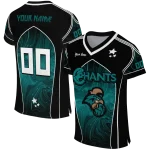 custom coastal carolina chanticleers halftone slant green black jersey best selling