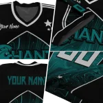 custom coastal carolina chanticleers halftone slant green black jersey best selling