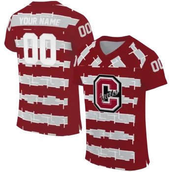 custom colgate raiders layered grids maroon jersey best selling