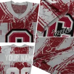 custom colgate raiders rugged stripes maroon jersey best selling