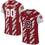 custom colgate raiders stripe block maroon jersey best selling