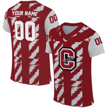 custom colgate raiders stripe block maroon jersey best selling