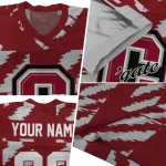 custom colgate raiders stripe block maroon jersey best selling