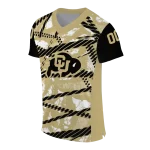 custom colorado buffaloes camo shatter gold jersey best selling