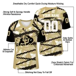 custom colorado buffaloes camo shatter gold jersey best selling