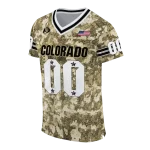 custom colorado buffaloes camouflage abstract gold jersey best selling