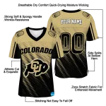 custom colorado buffaloes halftone flow gold black jersey best selling