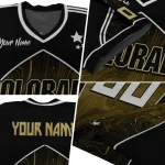 custom colorado buffaloes halftone slant gold black jersey best selling